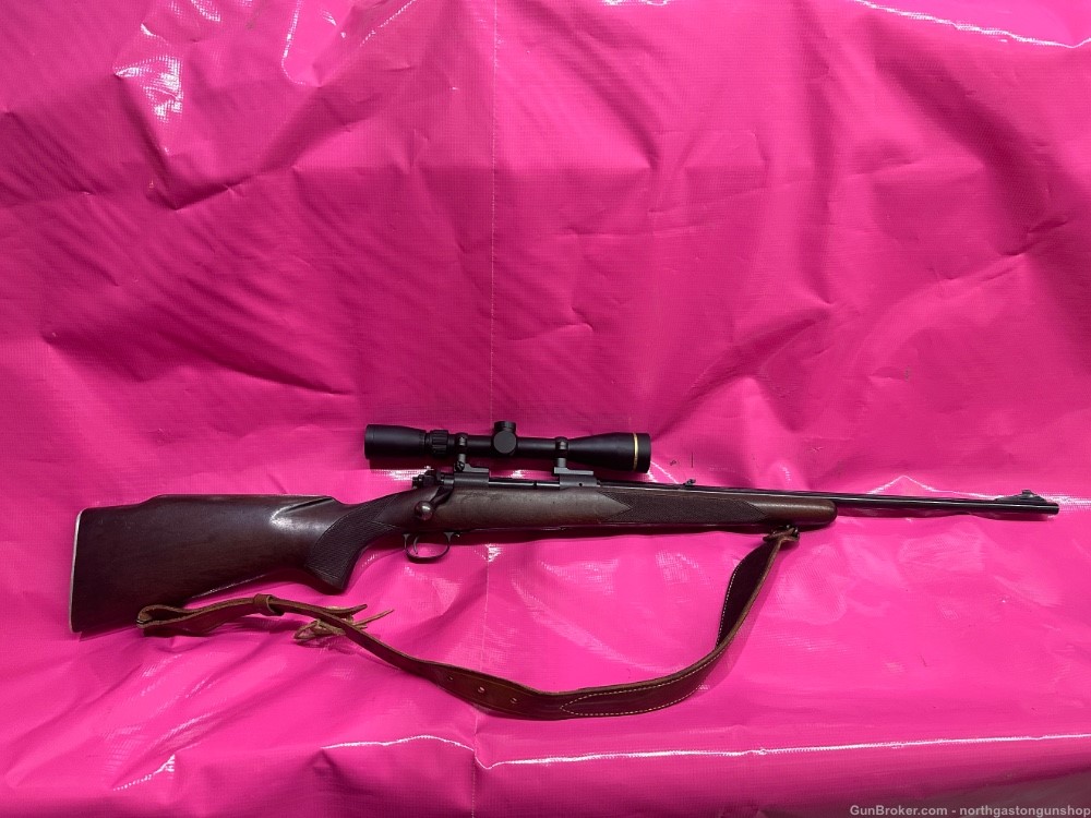 Winchester model 70 featherweight pre 67 .270 win 22” mfg 1956 with leupold-img-0