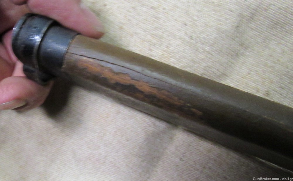 Late WWII Japanese Type 30 Bayonet & Wood Scabbard -img-15