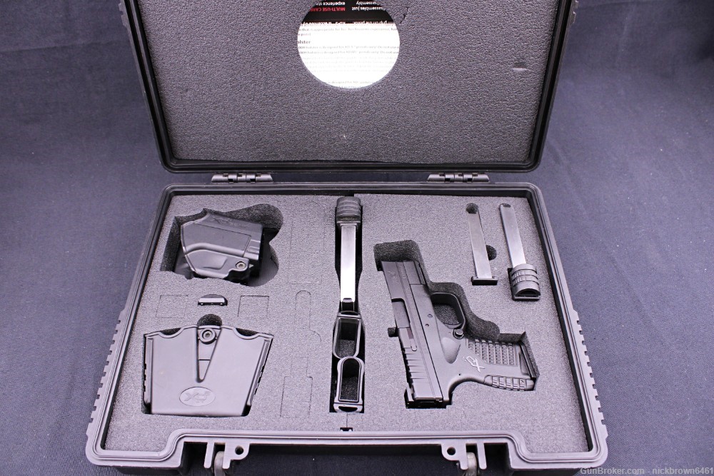SPRINGFIELD XDS-45 .45 ACP 3.3” BBL 7+1 CAP BLACK W/ HOLSTER AND CASE-img-2