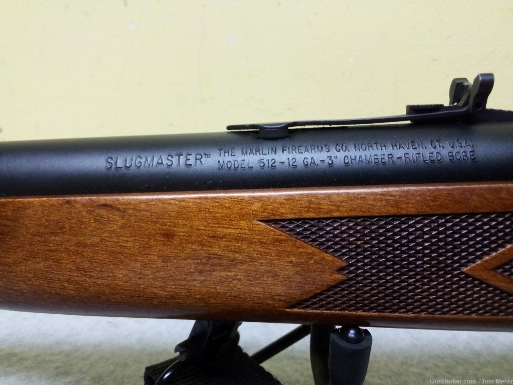 Marlin 512 Slugmaster Bolt Action Shotgun, 12G, 21" Barrel, 3 Rounds-img-8