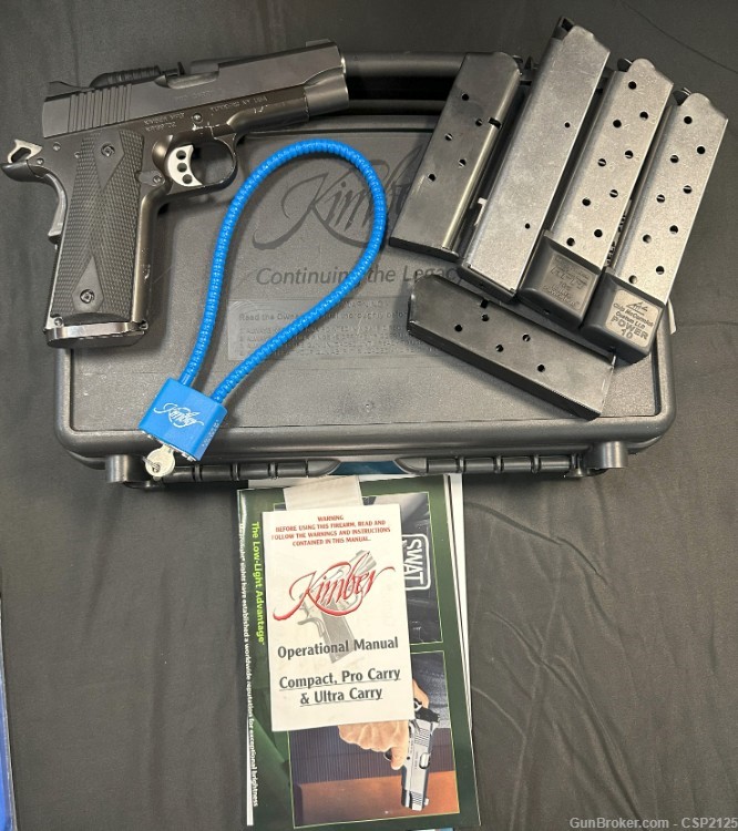 Kimber Pro Carry II 4" .45 ACP Match Grade Pistol + Case & 5 Mags-img-0