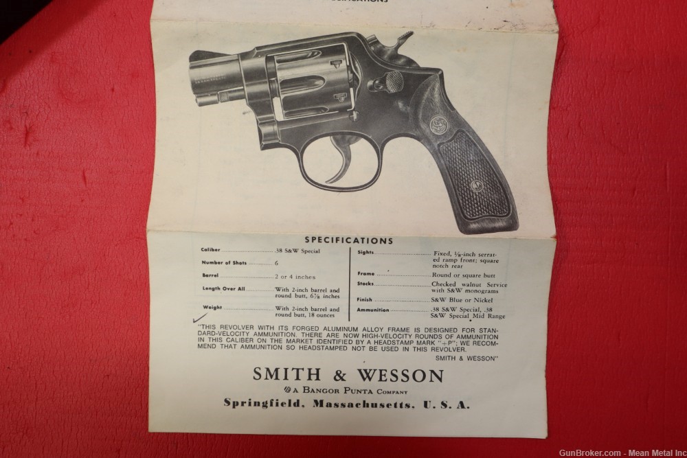 S&W Smith & Wesson model 12-2 Airweight 38 spl. 2" w/box *Collectors Grade*-img-23