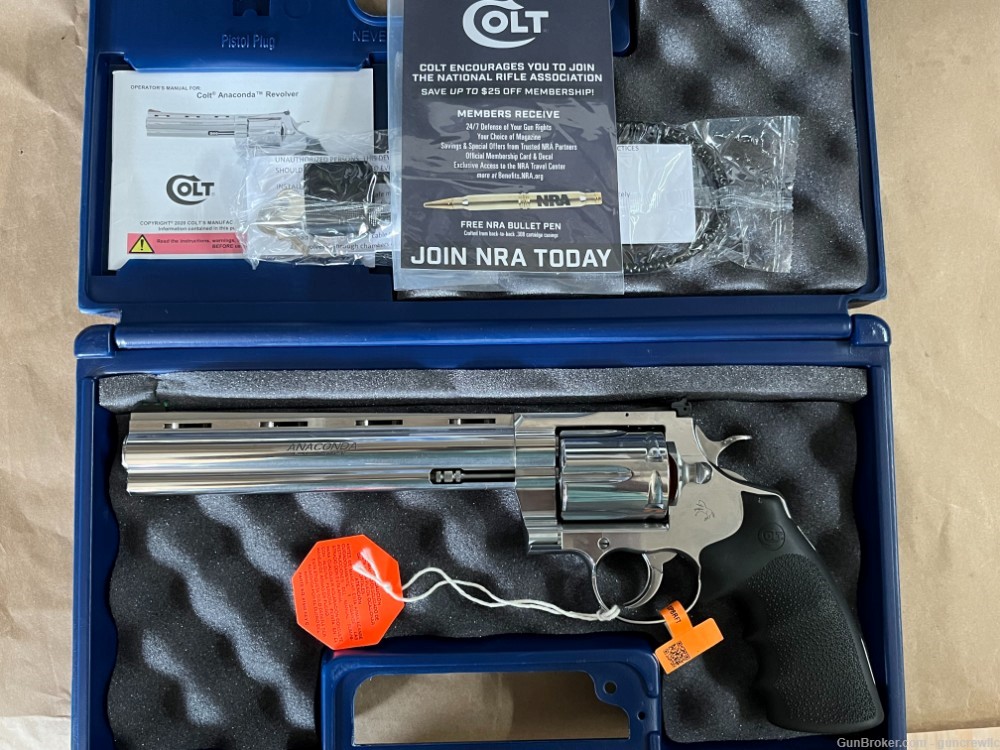 Colt Target Anaconda SP8RFT Stainless 44MAG SS 8" 44 Mag STUNNER Layaway-img-0