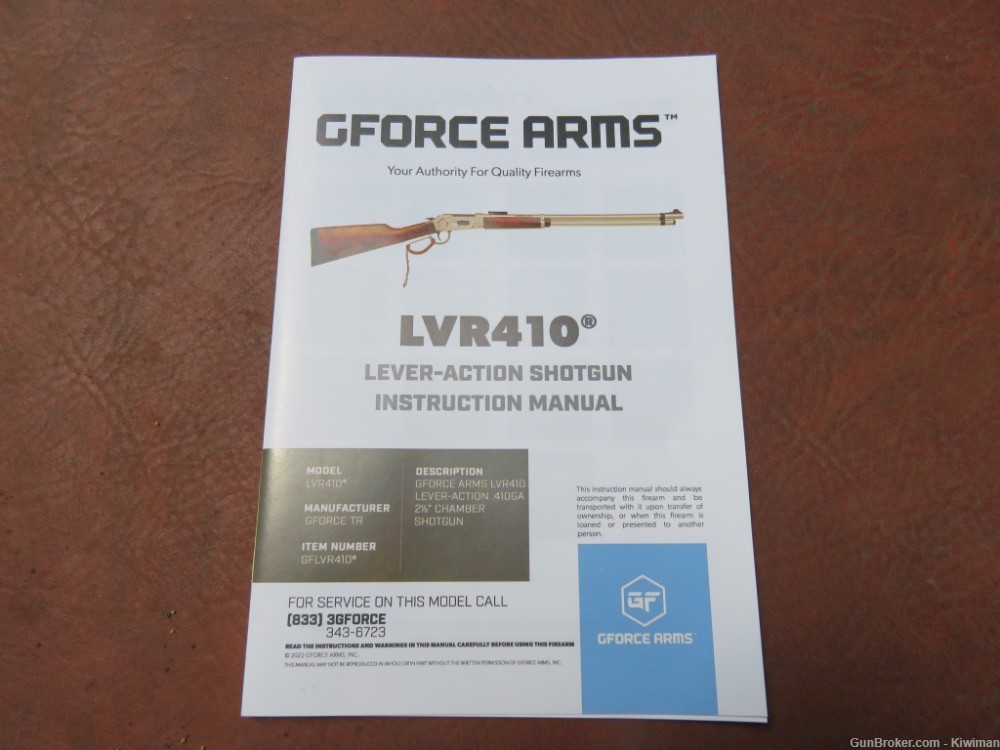 G Force Arms LVR410 20" 7+1 Brass Lever with Gorgeous Walnut Stock-img-14