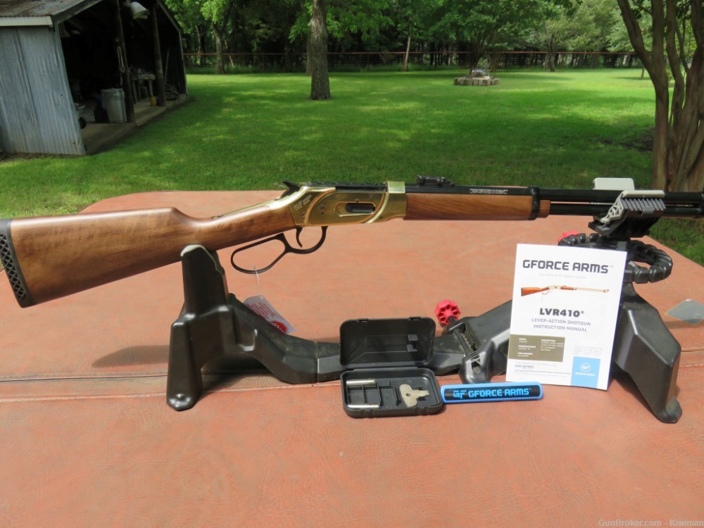 G Force Arms LVR410 20" 7+1 Brass Lever with Gorgeous Walnut Stock-img-12