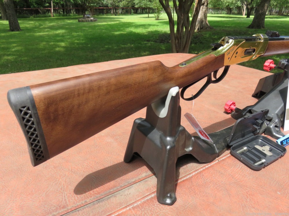 G Force Arms LVR410 20" 7+1 Brass Lever with Gorgeous Walnut Stock-img-2
