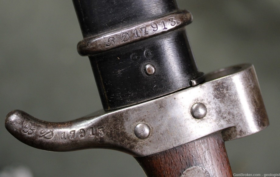 French Berthier Mle 1892 bayonet 1890 1916 Mosqueton bayo-img-4