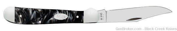 CaseXX Black Pearl Kirinite Copperhead Folding Knife Surgical SS Blade-img-3