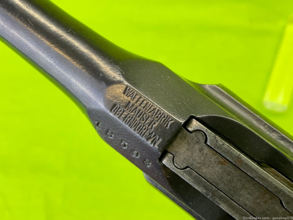 Vintage Mauser C96 Broom Handle 7.63 Semi Auto Pre WWI Fair Shootable Bore-img-10