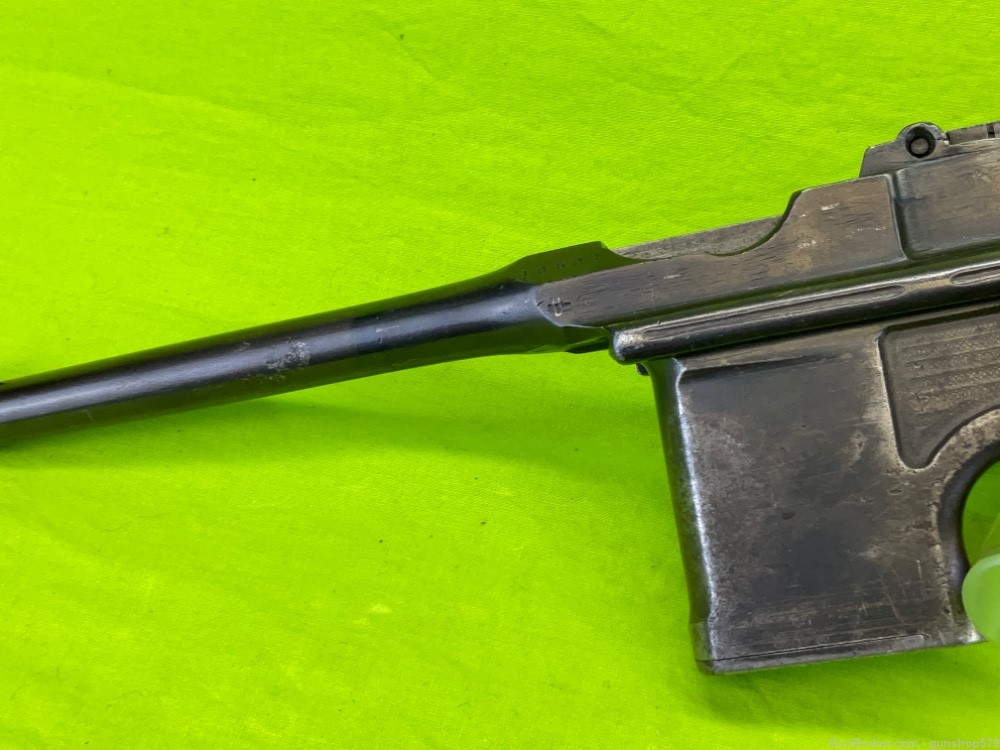 Vintage Mauser C96 Broom Handle 7.63 Semi Auto Pre WWI Fair Shootable Bore-img-5