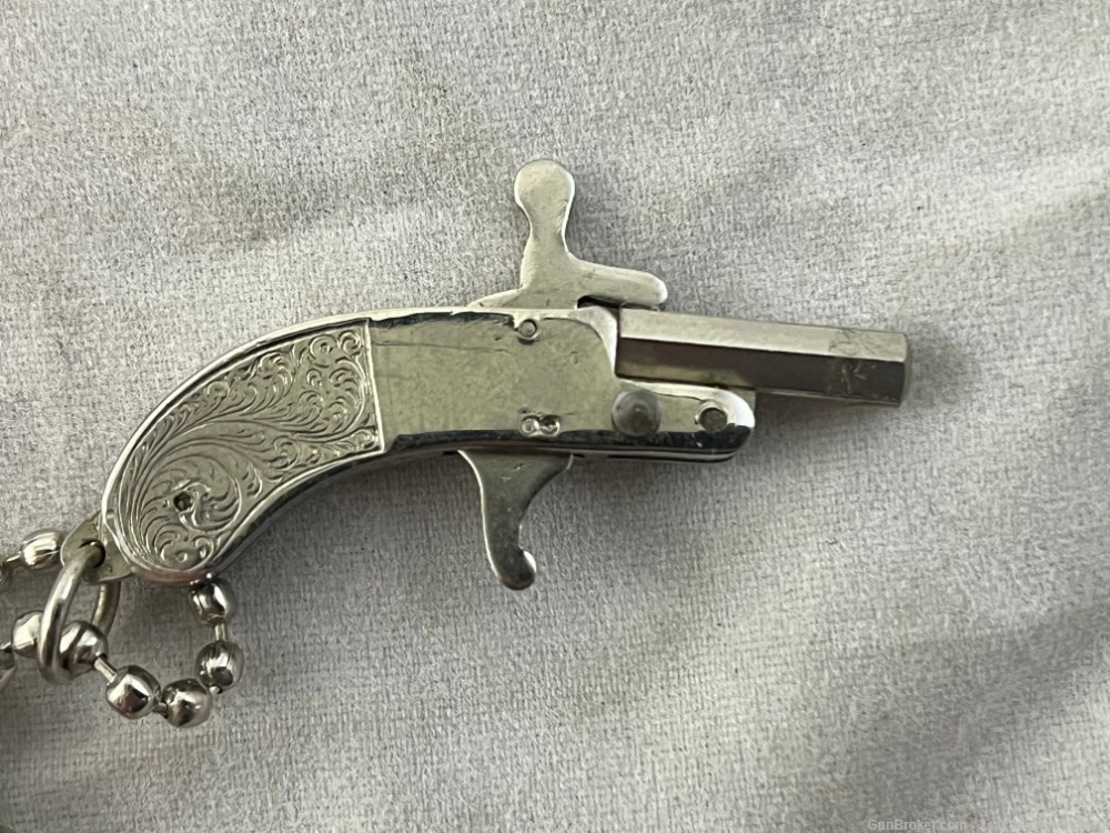 Vintage Maus Germany 2mm Pinfire Berloque Pistol-img-4