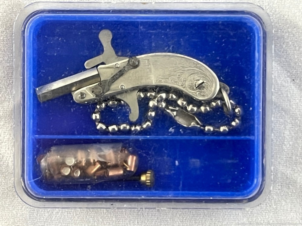 Vintage Maus Germany 2mm Pinfire Berloque Pistol-img-0