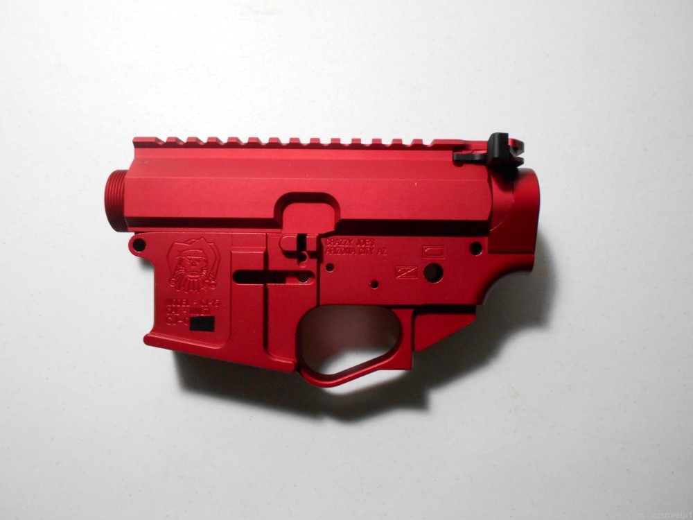 AR15 Billet Red Hard Coat Anodized Builder Set NEW-img-0