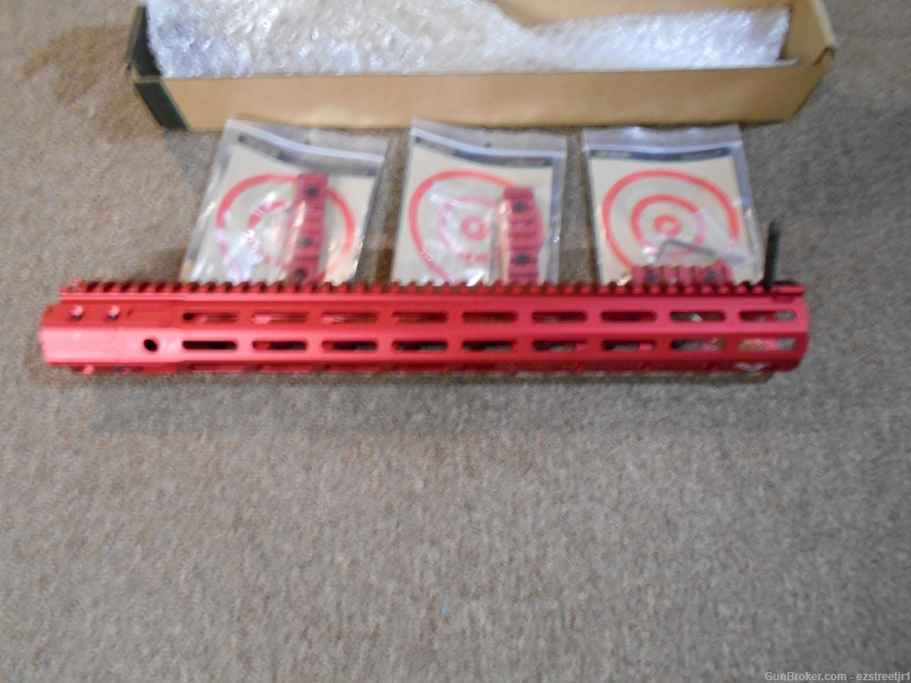 AR15 Billet Red Hard Coat Anodized Builder Set NEW-img-7