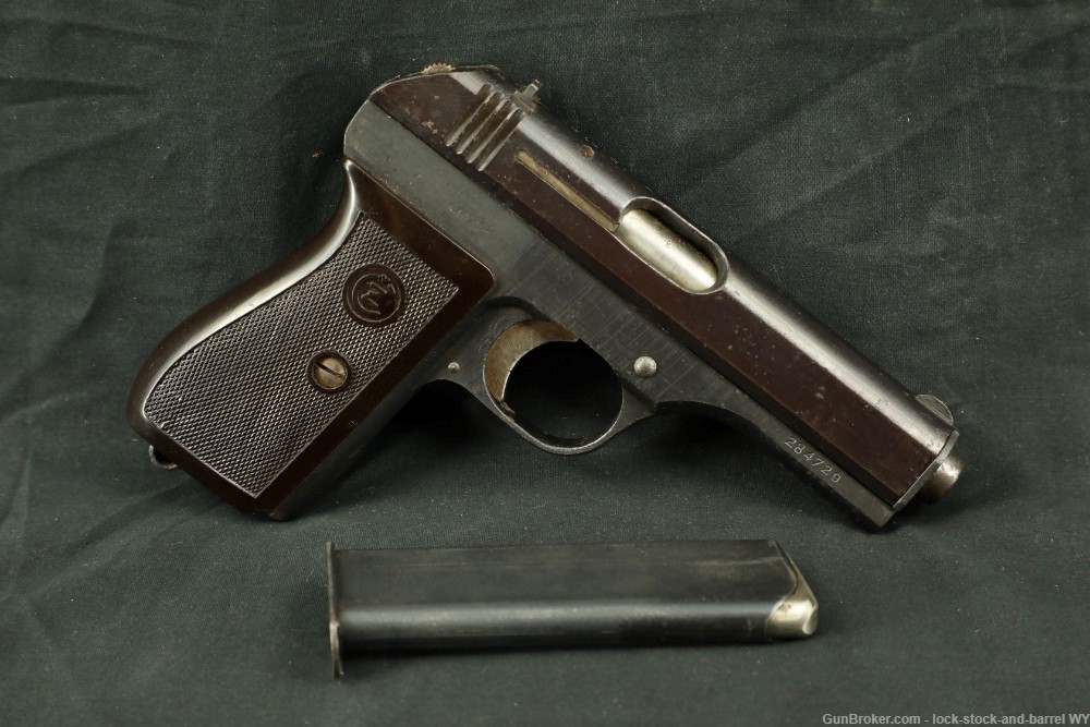WWII NSDAP Czech CZ vz. 27 fnh WaA76 7.65mm .32 ACP Semi-Auto Pistol C&R-img-2