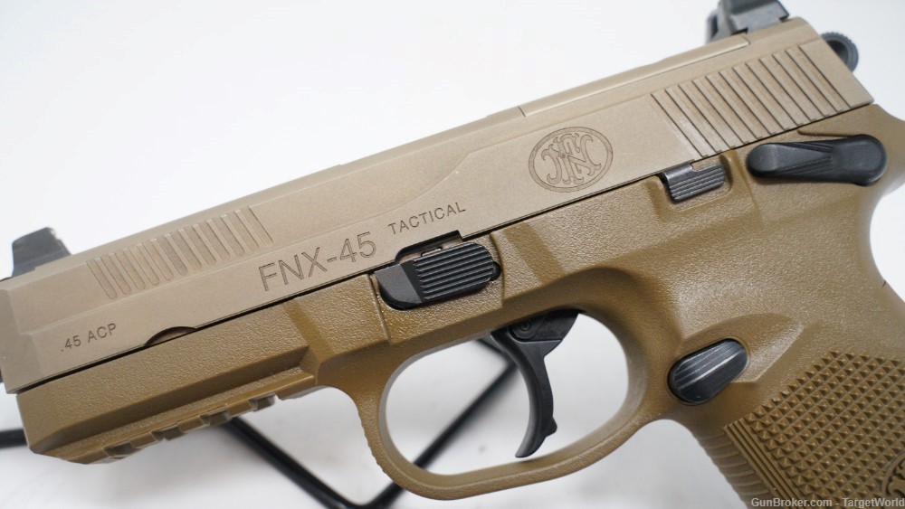 FN FNX45 TACTICAL FLAT DARK EARTH 15 ROUNDS (19680)-img-12