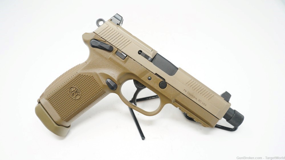 FN FNX45 TACTICAL FLAT DARK EARTH 15 ROUNDS (19680)-img-1