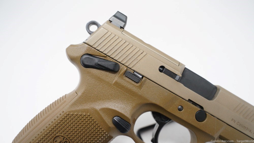 FN FNX45 TACTICAL FLAT DARK EARTH 15 ROUNDS (19680)-img-5