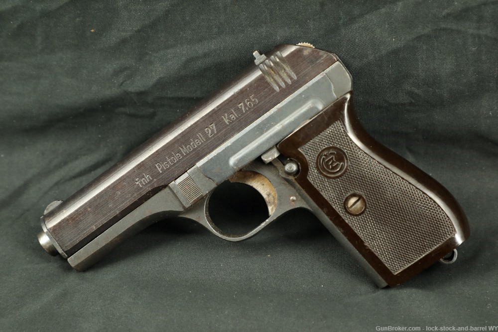 WWII NSDAP Czech CZ vz. 27 fnh WaA76 7.65mm .32 ACP Semi-Auto Pistol C&R-img-6