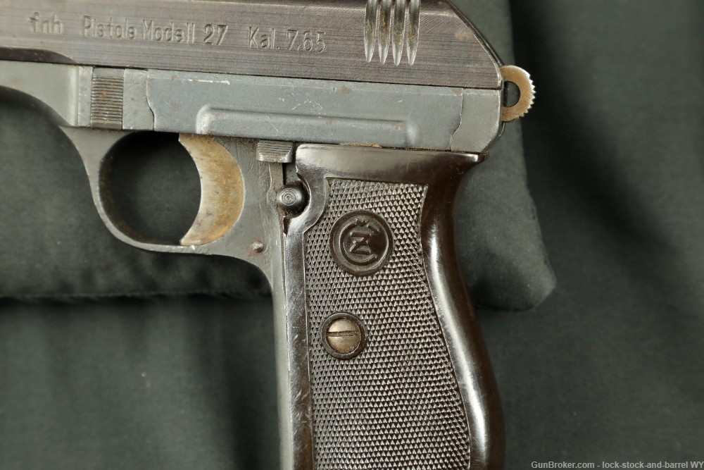 WWII NSDAP Czech CZ vz. 27 fnh WaA76 7.65mm .32 ACP Semi-Auto Pistol C&R-img-19