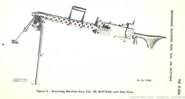 Rare Original Early USGI Browning 1919A6 Parts Kit-img-9
