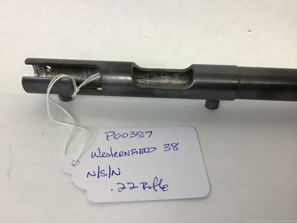 Wards Westernfield 38, .22 S, L, LR stripped barreled receiver. #387-img-1
