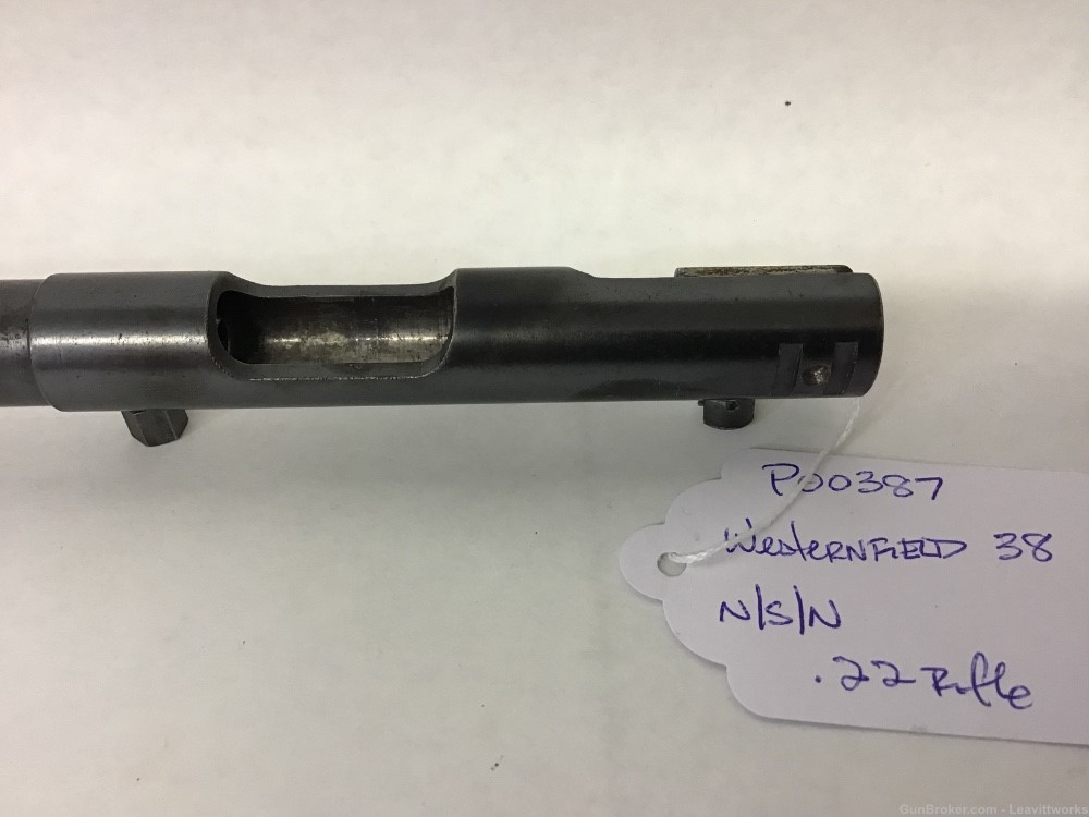 Wards Westernfield 38, .22 S, L, LR stripped barreled receiver. #387-img-8