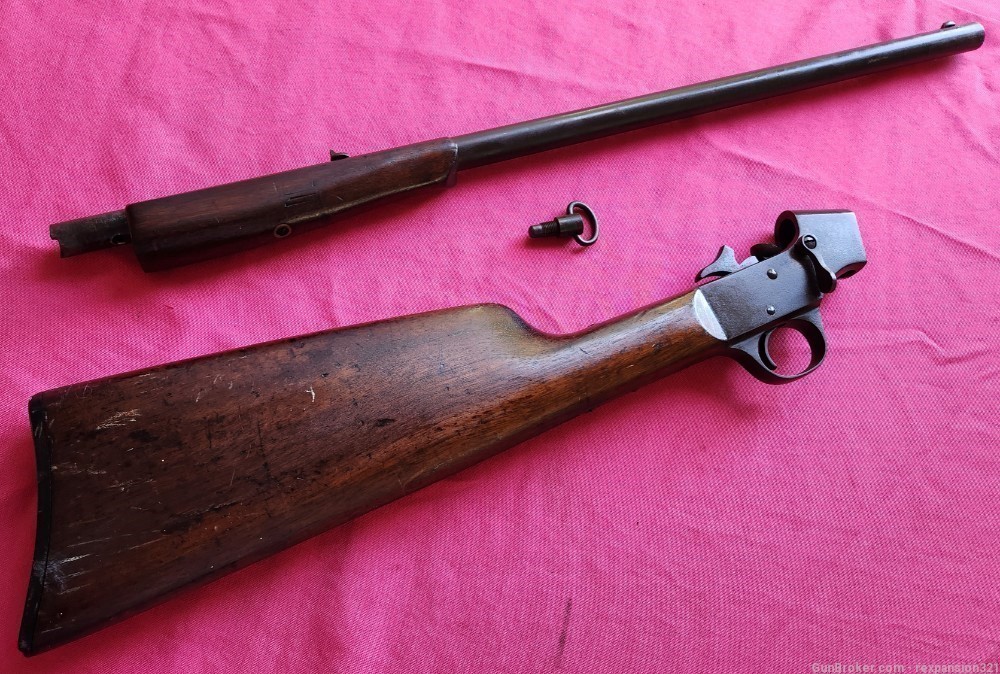 RARE 1912 J. STEVENS CRACKSHOT NO. 16 .22LR TAKEDOWN 18IN-img-2