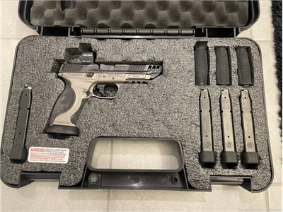 Smith & Wesson M&P PC Competitor Metal Frame Two-Tone 9mm 5in 4-17Rd Mags 