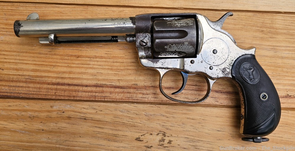 Colt 1878 Double Action Revolver .45 Colt 5.5" Bbl Nickel Finish 1891 Mfg-img-0