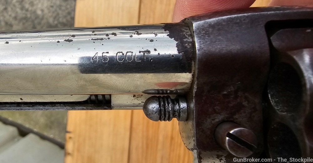 Colt 1878 Double Action Revolver .45 Colt 5.5" Bbl Nickel Finish 1891 Mfg-img-9