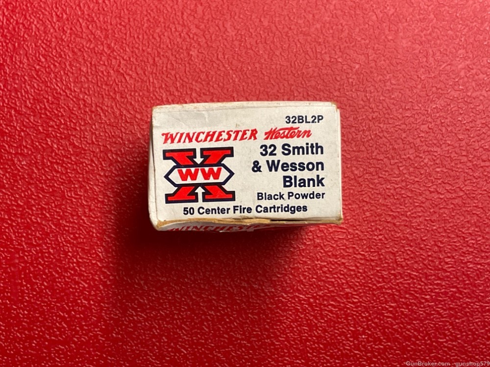 Winchester Smith And Wesson S&W 32 Black Powder Blanks BP 50 Round Box-img-0