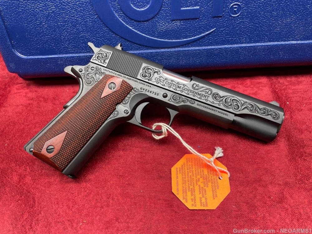 NIB Colt 1911 Government 45 acp . Stunning Engraved collector!-img-6
