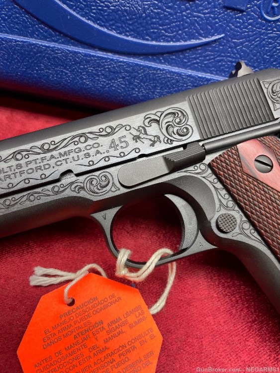 NIB Colt 1911 Government 45 acp . Stunning Engraved collector!-img-3