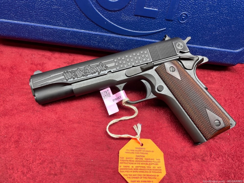 NIB Colt 1911 45 acp stunning We The People Engraved Collector -img-0