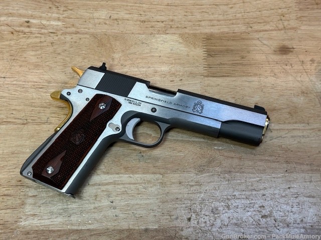 Springfield Armory Mil Spec + Gold 1911 45acp / Penny Auction -img-0