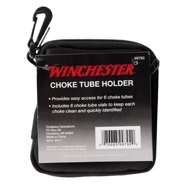 Winchester 6 Choke Tube Zip-Up Holder Black Nylon Pouch & Protective Vials-img-1