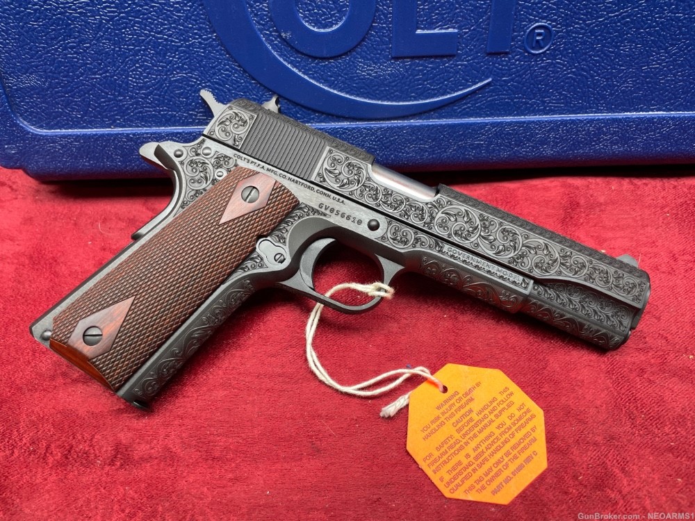 NIB Colt 1911 45 acp  Breathtaking Full Engraved Collector!-img-5