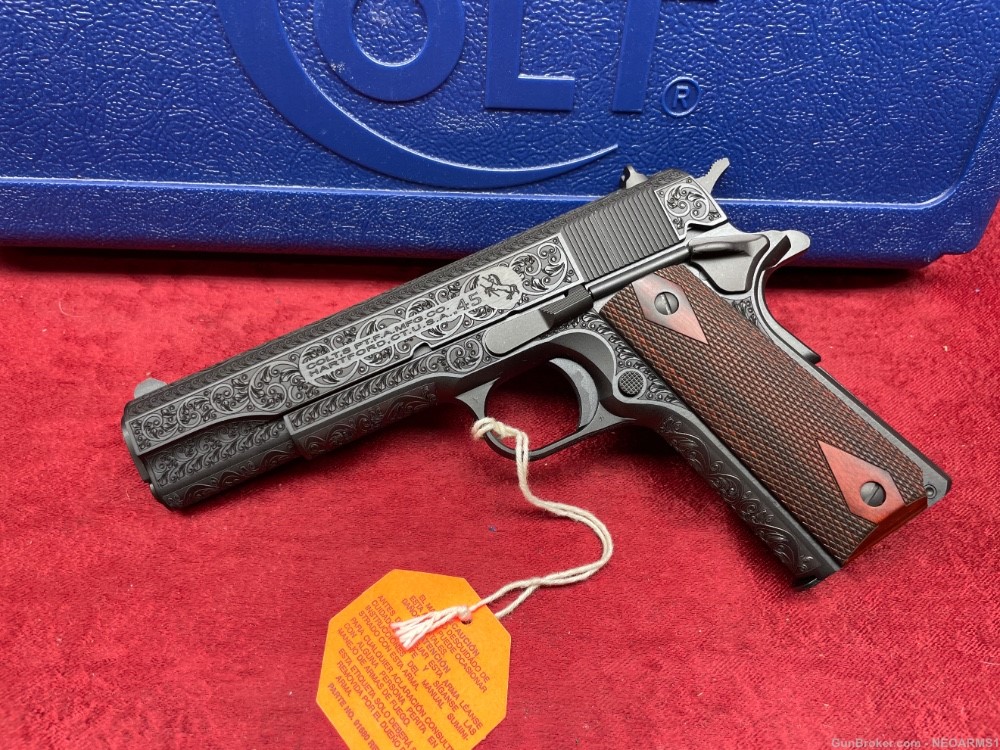 NIB Colt 1911 45 acp  Breathtaking Full Engraved Collector!-img-0