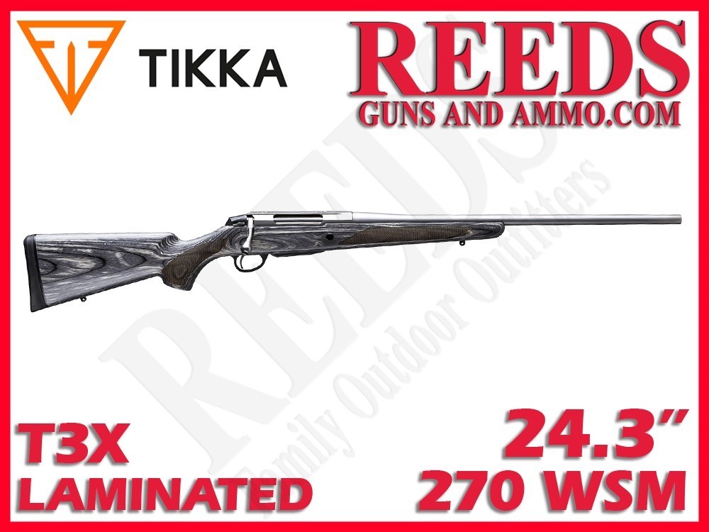 Tikka T3X Laminated Stainless 270 WSM 24.3in JRTXG340-img-0