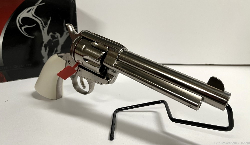 1873 Traditions Single Action Revolver Nickel 6rd 45 Colt 45LC-img-8