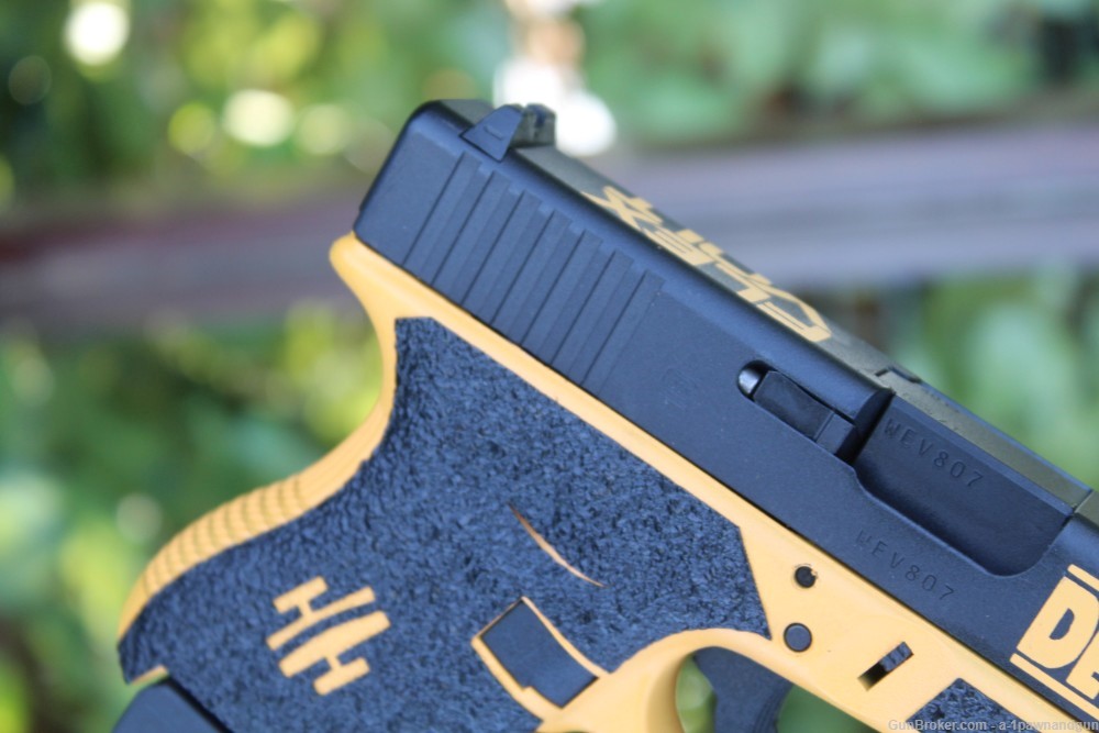 Glock 27 Gen 3  DEWALT Tools Tribute Duracoat Custom-img-9