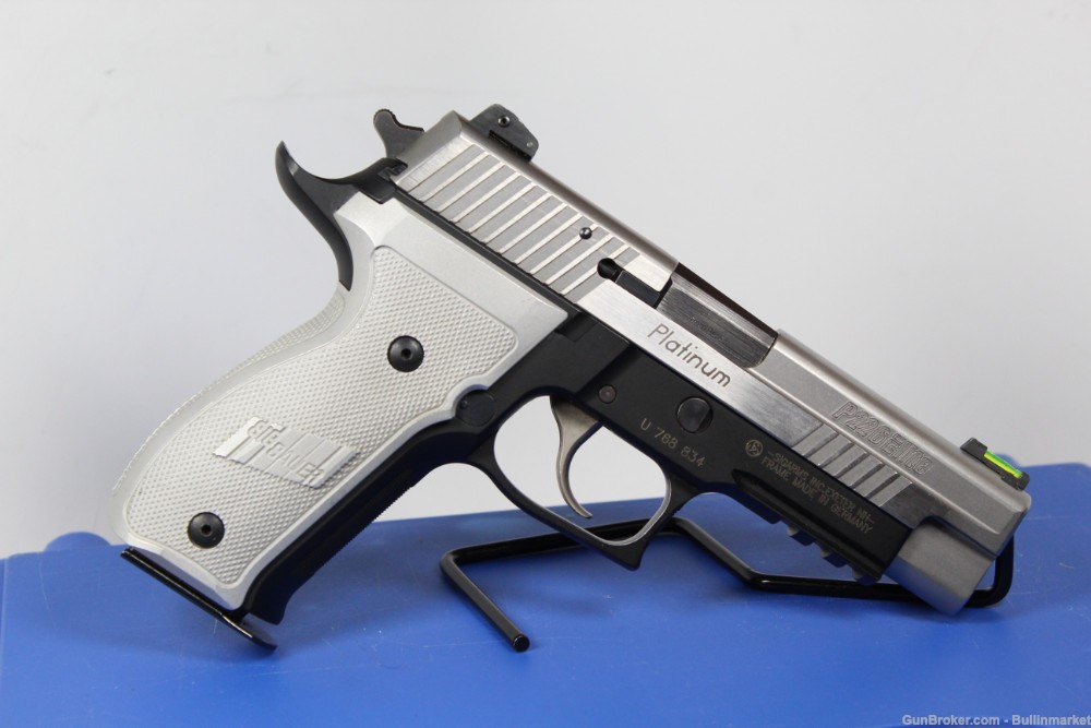 SIG Sauer Custom Shop P226 Elite Platinum 9mm Semi Auto Pistol w/ Case-img-1