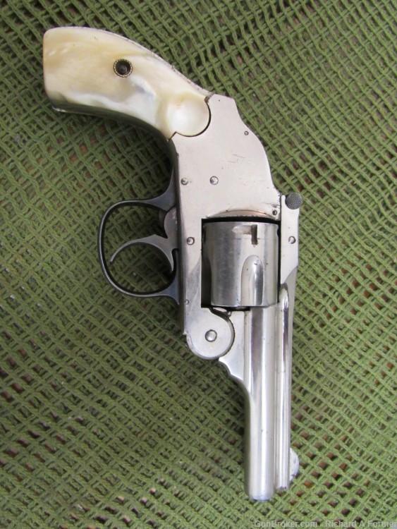 Harrington & Richardson H&R .38 S&W Top Break Hammerless  Revolver, C&R    -img-6