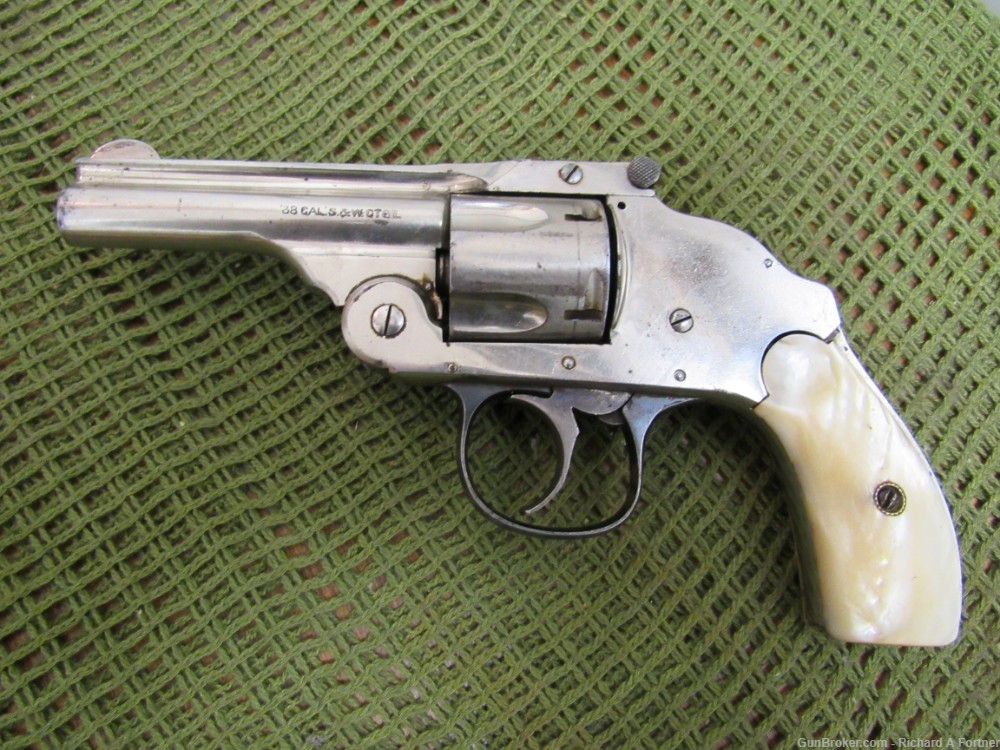 Harrington & Richardson H&R .38 S&W Top Break Hammerless  Revolver, C&R    -img-0
