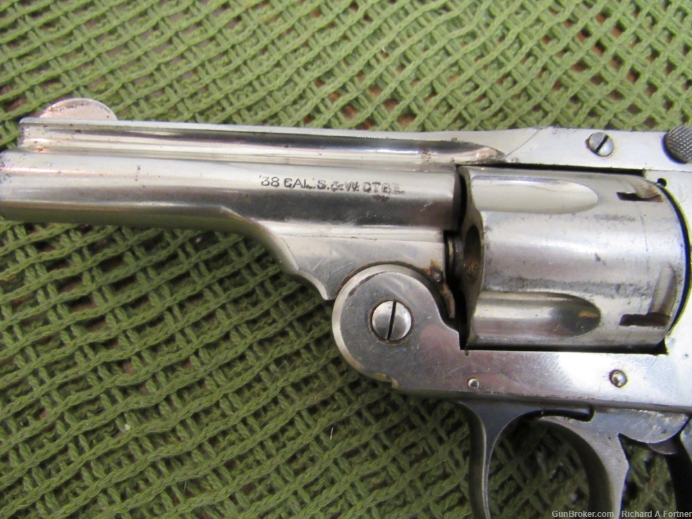 Harrington & Richardson H&R .38 S&W Top Break Hammerless  Revolver, C&R    -img-3