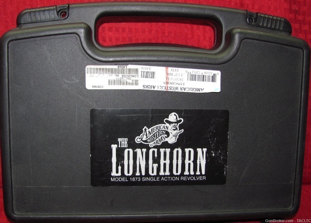 AMERICAN WESTERN ARMS AWA 1873 LONGHORN 357 MAG CASE COLORED 4 CLICK LNIB-img-16