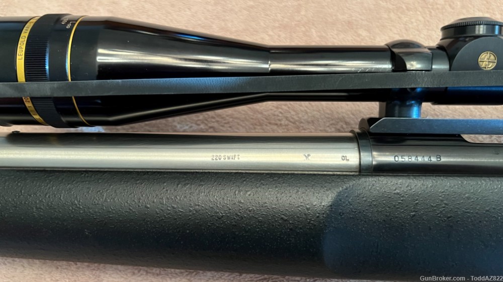Remington 40-X w/ Leupold 6.5X20. Bull Barrel. 220 Swift. 1991. Pristine!-img-7