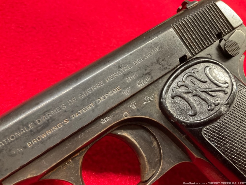 Vintage FN 1922 7.65 32 browning pistol ww2 GERMAN Military RARE WAA613 613-img-2