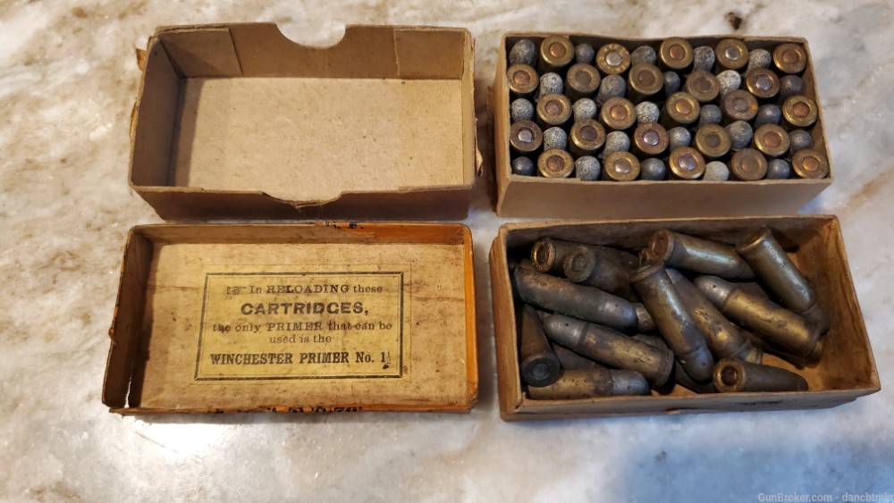 Winchester & Smith and Wesson 32 S&W vintage ammo 71 rounds total 2 boxes-img-9